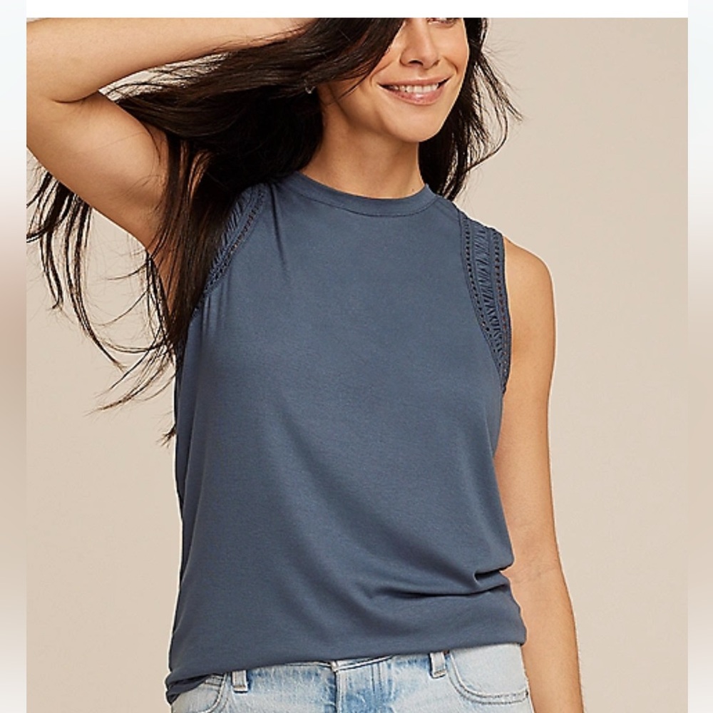 NEW Maurices Lattice Trim Tank Top